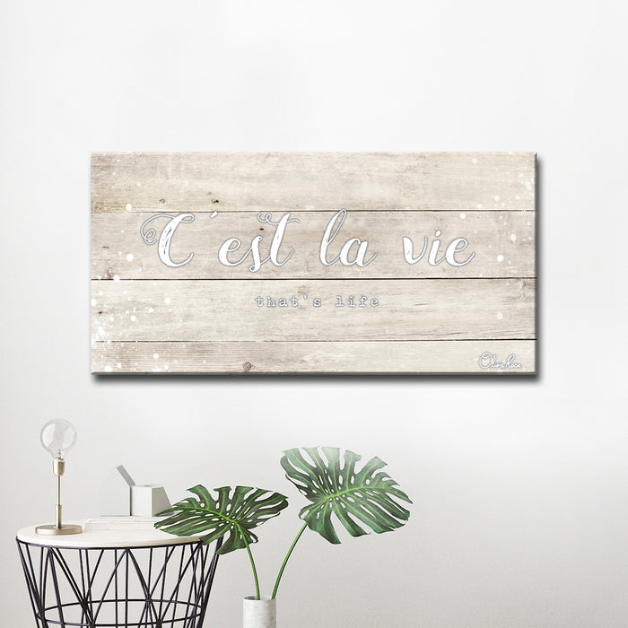 'La Vie' Inspirational Canvas Art