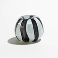 Large Candy Candlestick Holder - Black / White