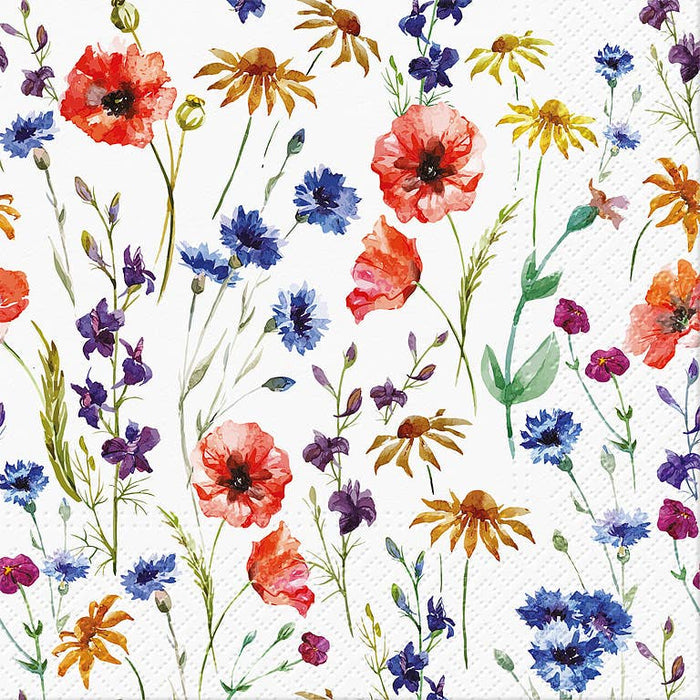 Large Field of Flowers Napkins-20 Pack