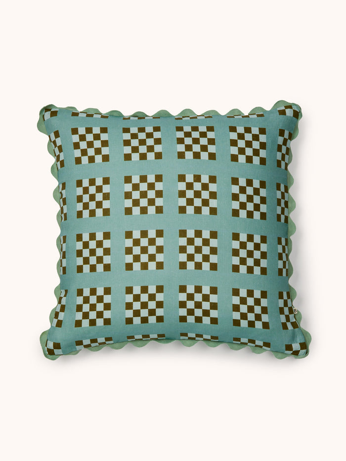Lattice Blue 60cm Cushion