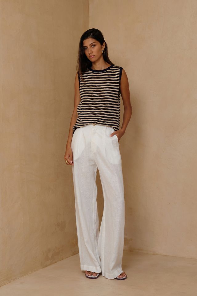 Lena Stripe Knit Top