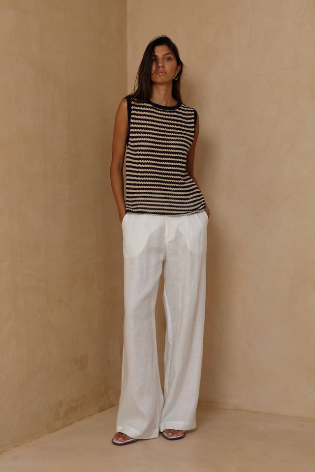 Lena Stripe Knit Top