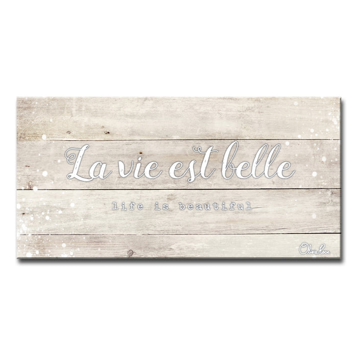 'Life Beautiful' Inspirational Canvas Art