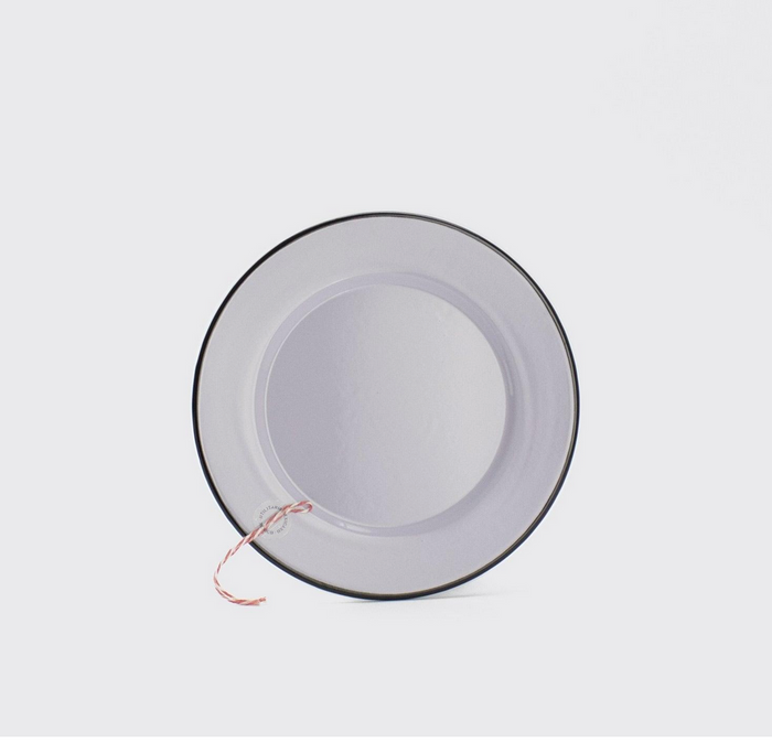 Lilac Dinner Plate, Enamelware