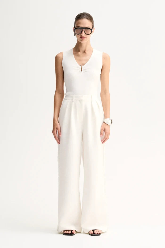 Lindsay Knit Top - White