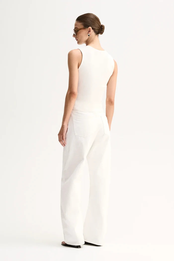 Lindsay Knit Top - White
