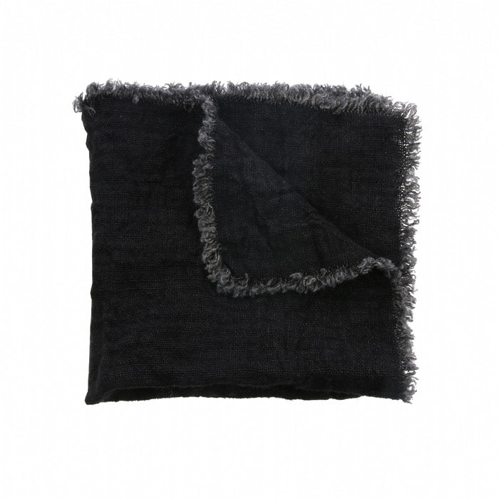 Linen Napkin Set: Charcoal