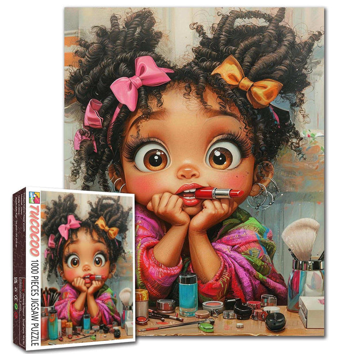 Little Beauty Makeup Moment Jigsaw Puzzle