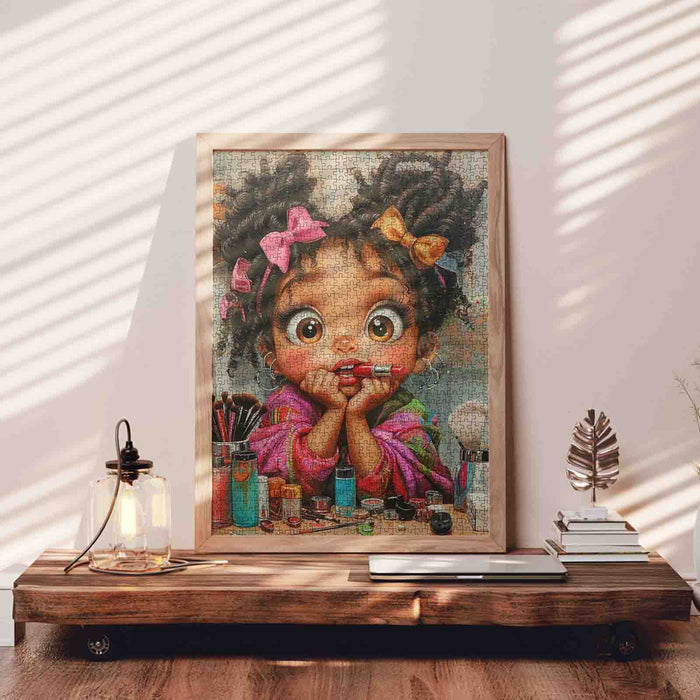 Little Beauty Makeup Moment Jigsaw Puzzle