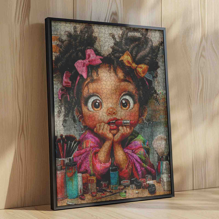 Little Beauty Makeup Moment Jigsaw Puzzle