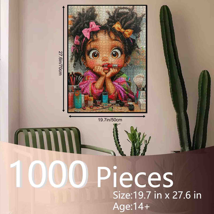 Little Beauty Makeup Moment Jigsaw Puzzle