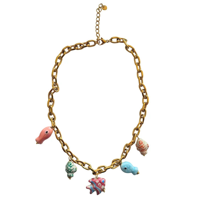 Little Fish Charm Necklace
