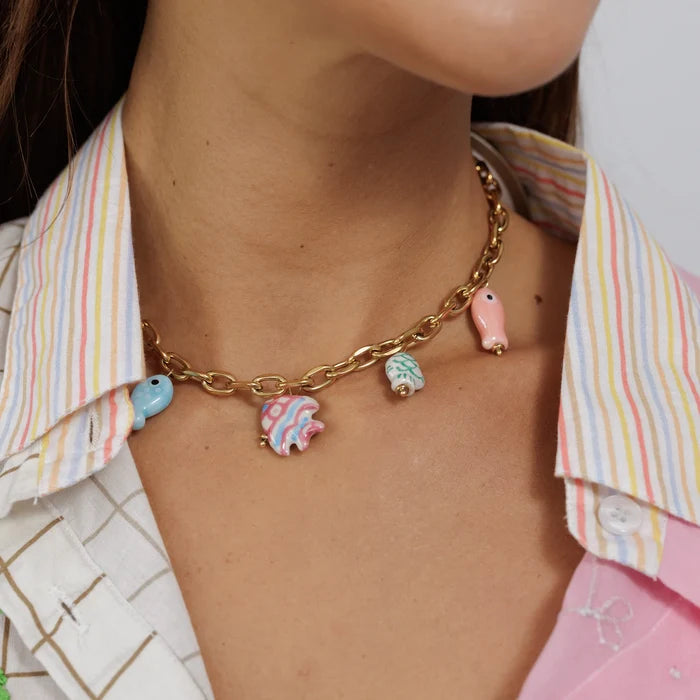 Little Fish Charm Necklace
