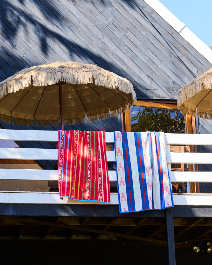 Lobster Fan Club Terry Beach Towel