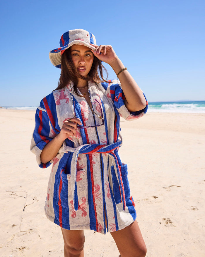 Lobster Fan Club Terry Mini Bath Robe