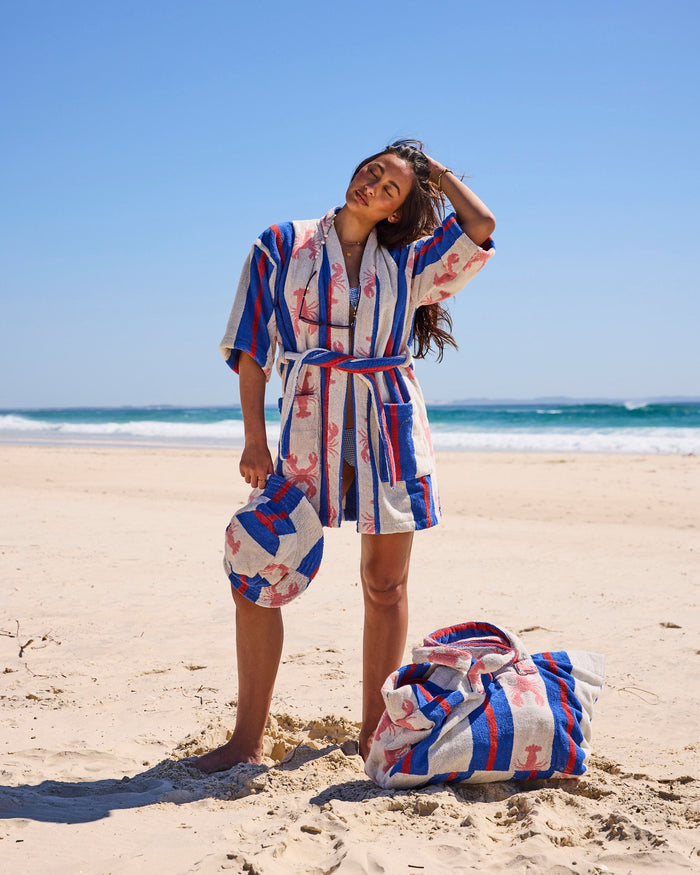 Lobster Fan Club Terry Mini Bath Robe