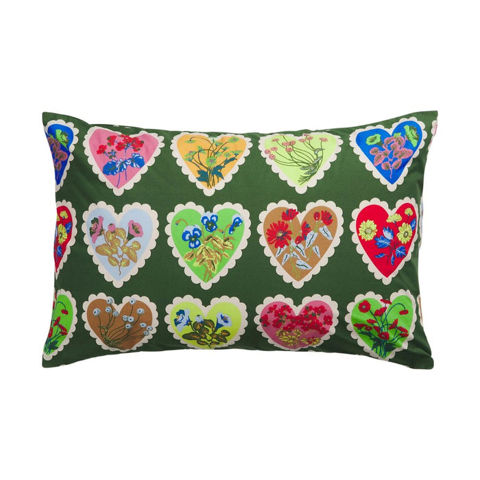 Loretto Cotton Pillowcase Set - Hunter Green