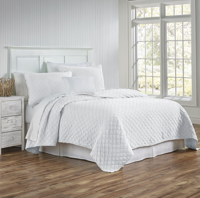 Louisa coverlets by Traditions Linens White