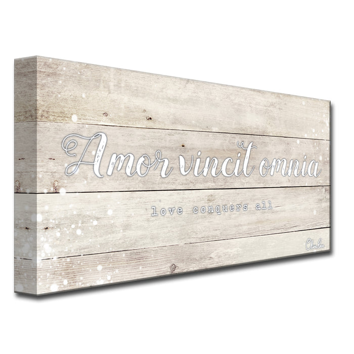 'Love Conquers' Inspirational Canvas Art