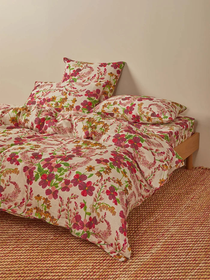 Lupin Multi Linen Quilt Cover