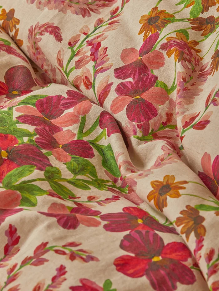 Lupin Multi Linen Quilt Cover