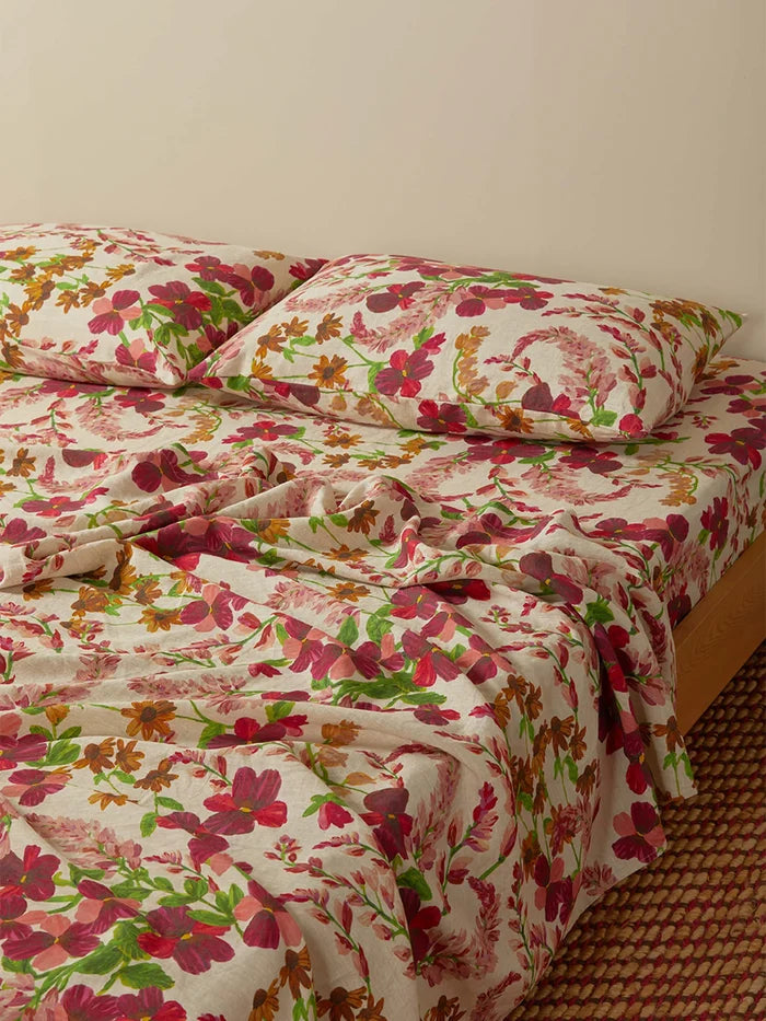 Lupin Multin Linen Flat Sheet