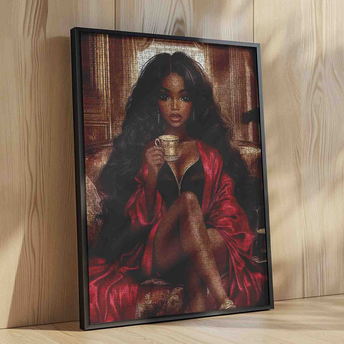 Luxurious African-American Beauty Jigsaw Puzzle