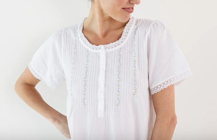 Lynn White Cotton Nightgown