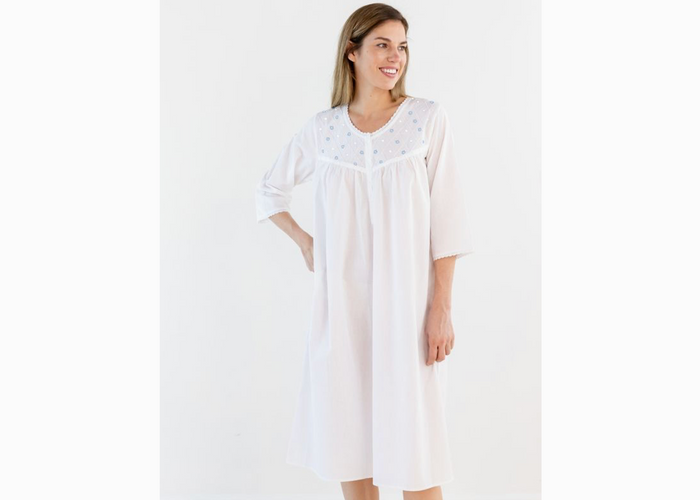 Lynn White Cotton Nightgown