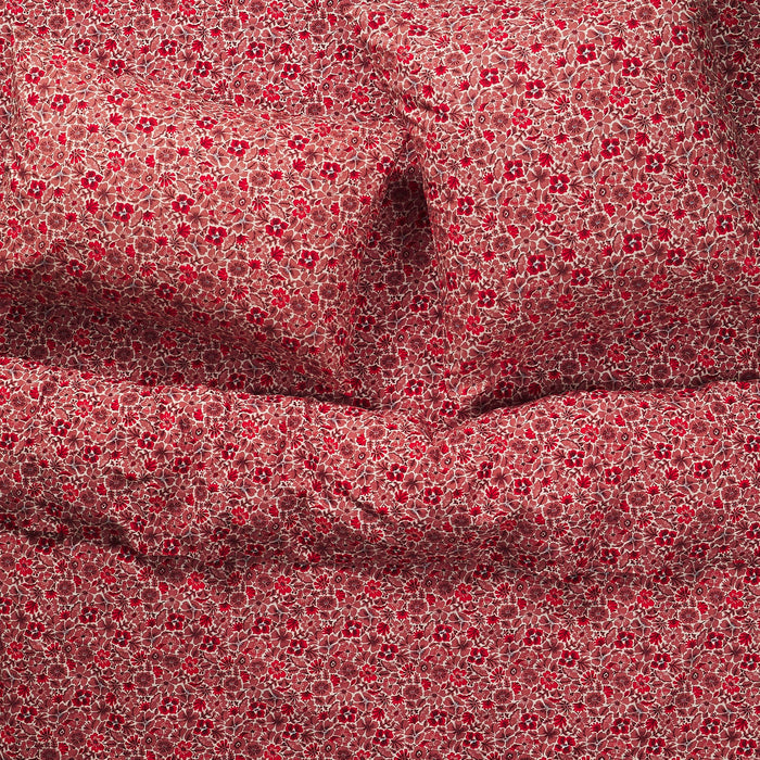 Magnolia Cotton Pillowcase Set - Poppy