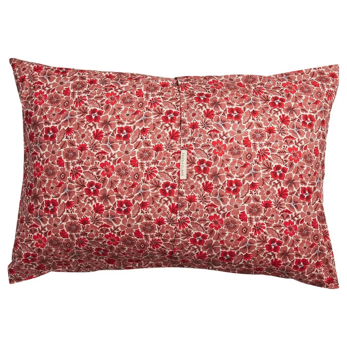 Magnolia Cotton Pillowcase Set - Poppy
