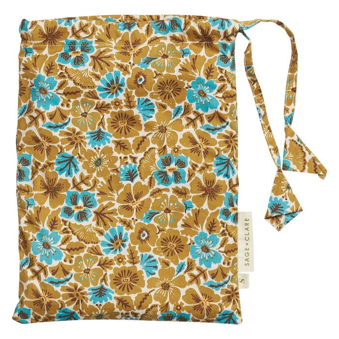 Magnolia Cotton Pillowcase Set - Turquoise