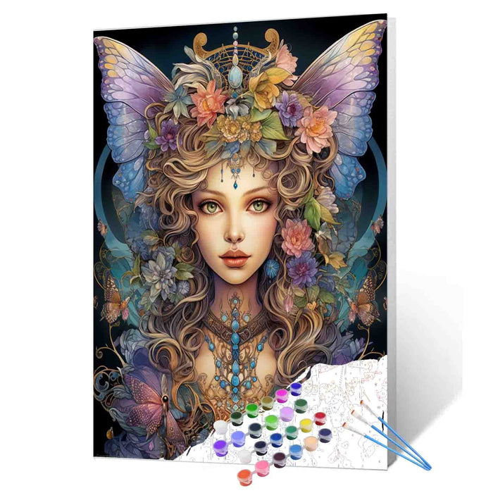 Majestic Butterfly Queen Paint by Numbers