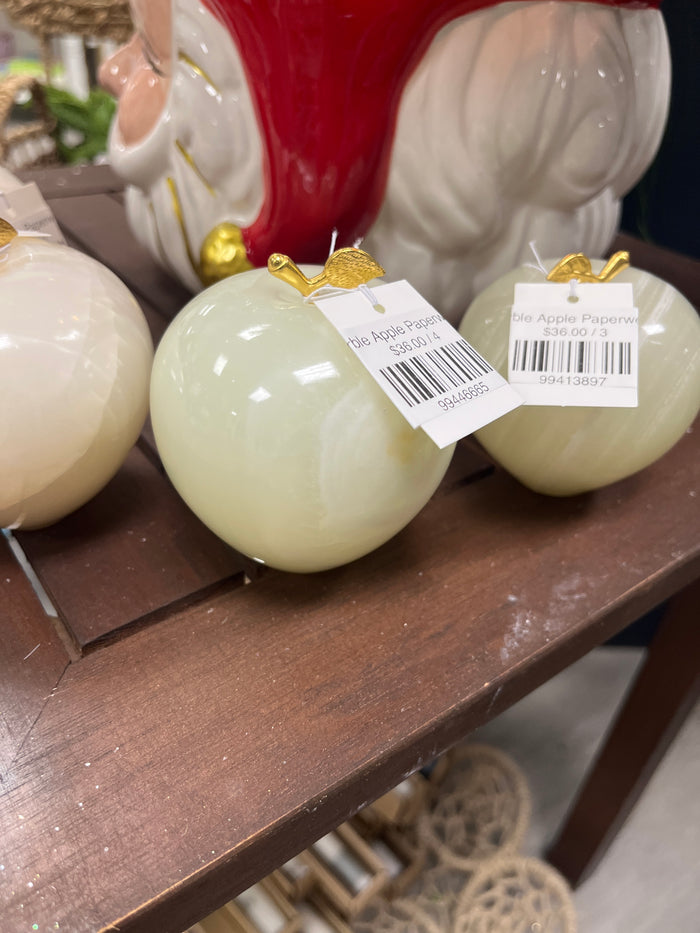 Marble Apple Paperweight