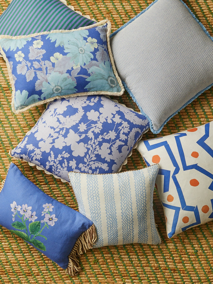 Marigold Blue Cushion