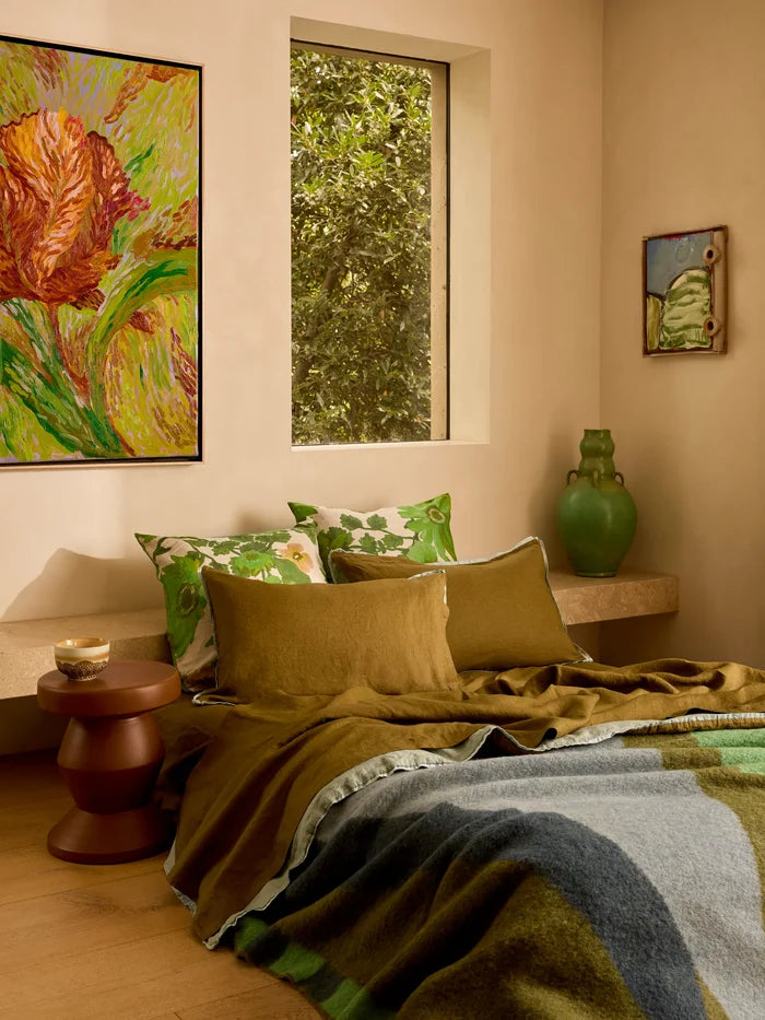 Marigold Leaf European Pillowcase Set