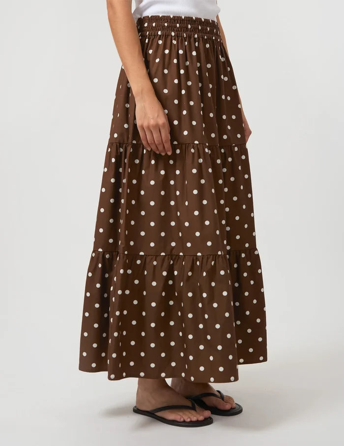Marlia Skirt - Chocolate Spot