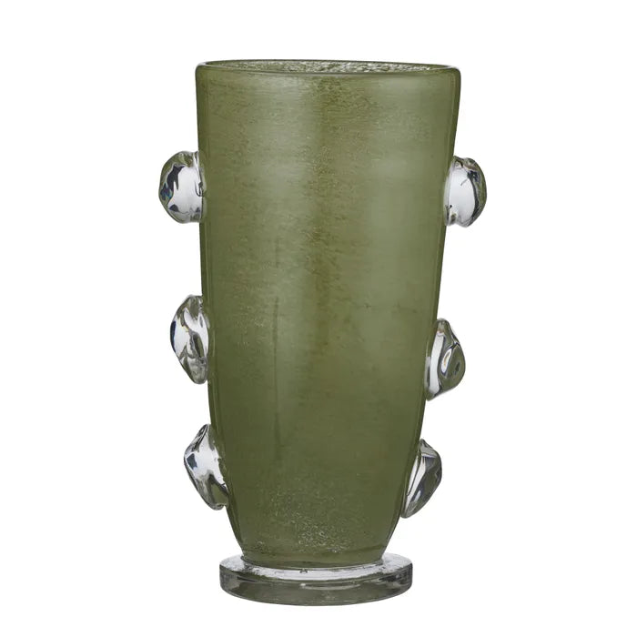 Marshall Glass Vase - Olive