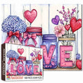 Mason Jar Love Art Jigsaw Puzzle