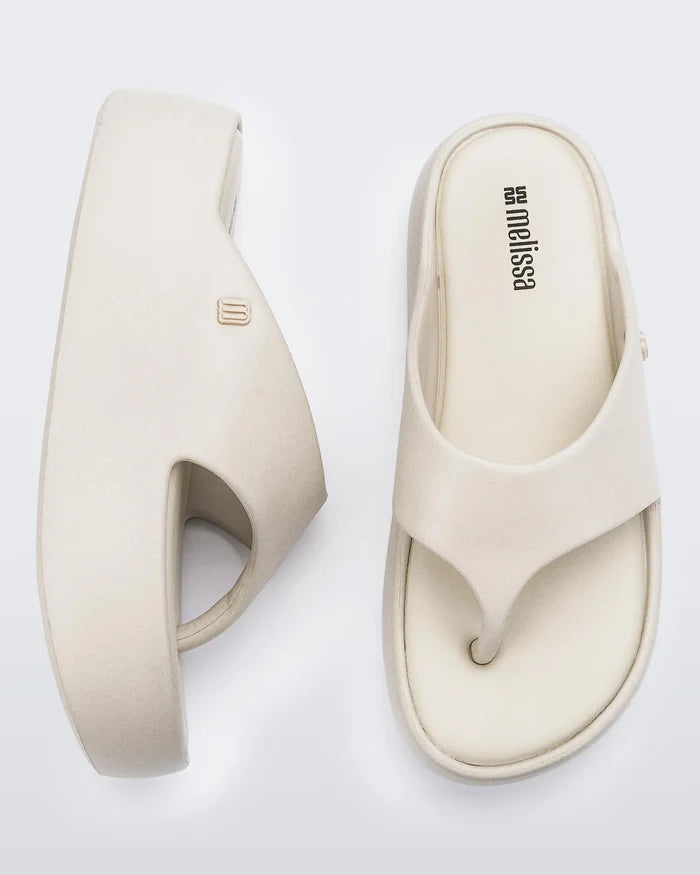 Melissa Free Platform Thong - Beige