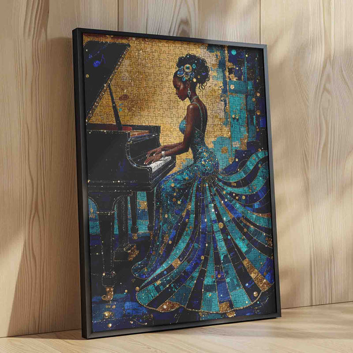 Midnight Elegance Piano Performance Jigsaw Puzzle