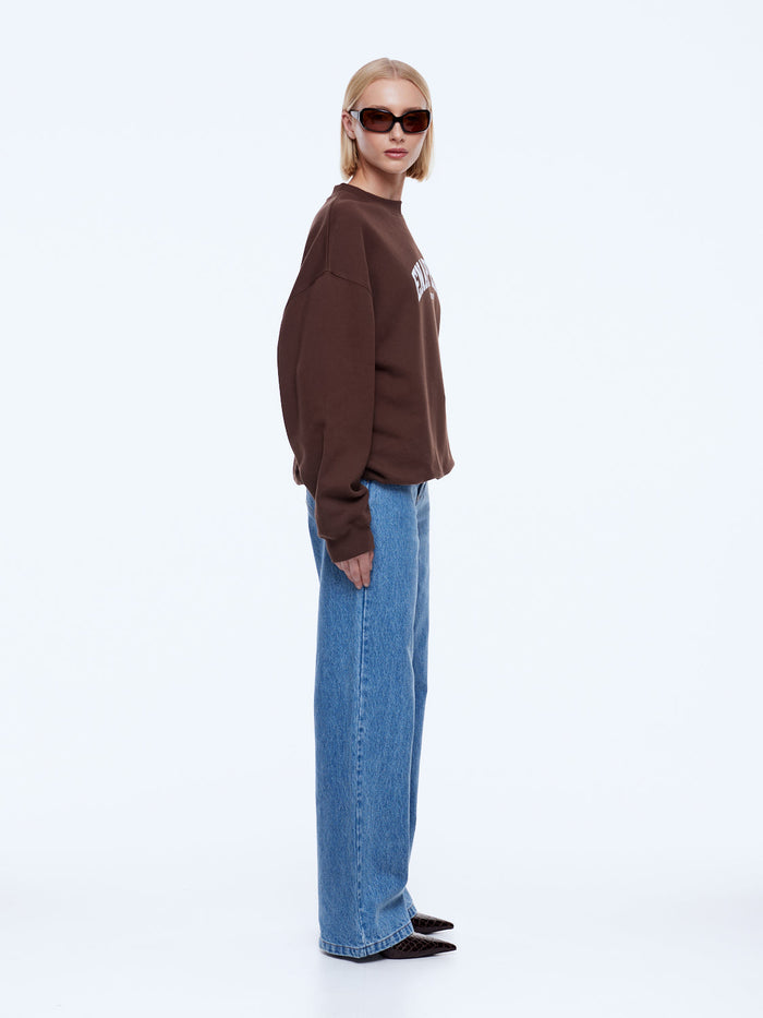 Mila Oversized Sweater - Chocolate/Ena Pelly