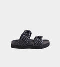 Mim Leather Slide - Black