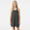 Mineral Washed Dress with Built-in Romper Lining