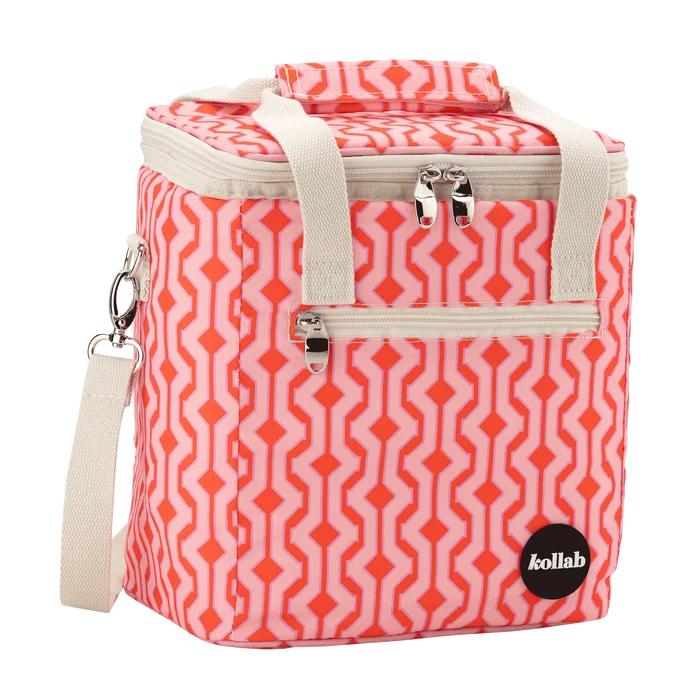 Mini Cooler - Cherry Zig Zag