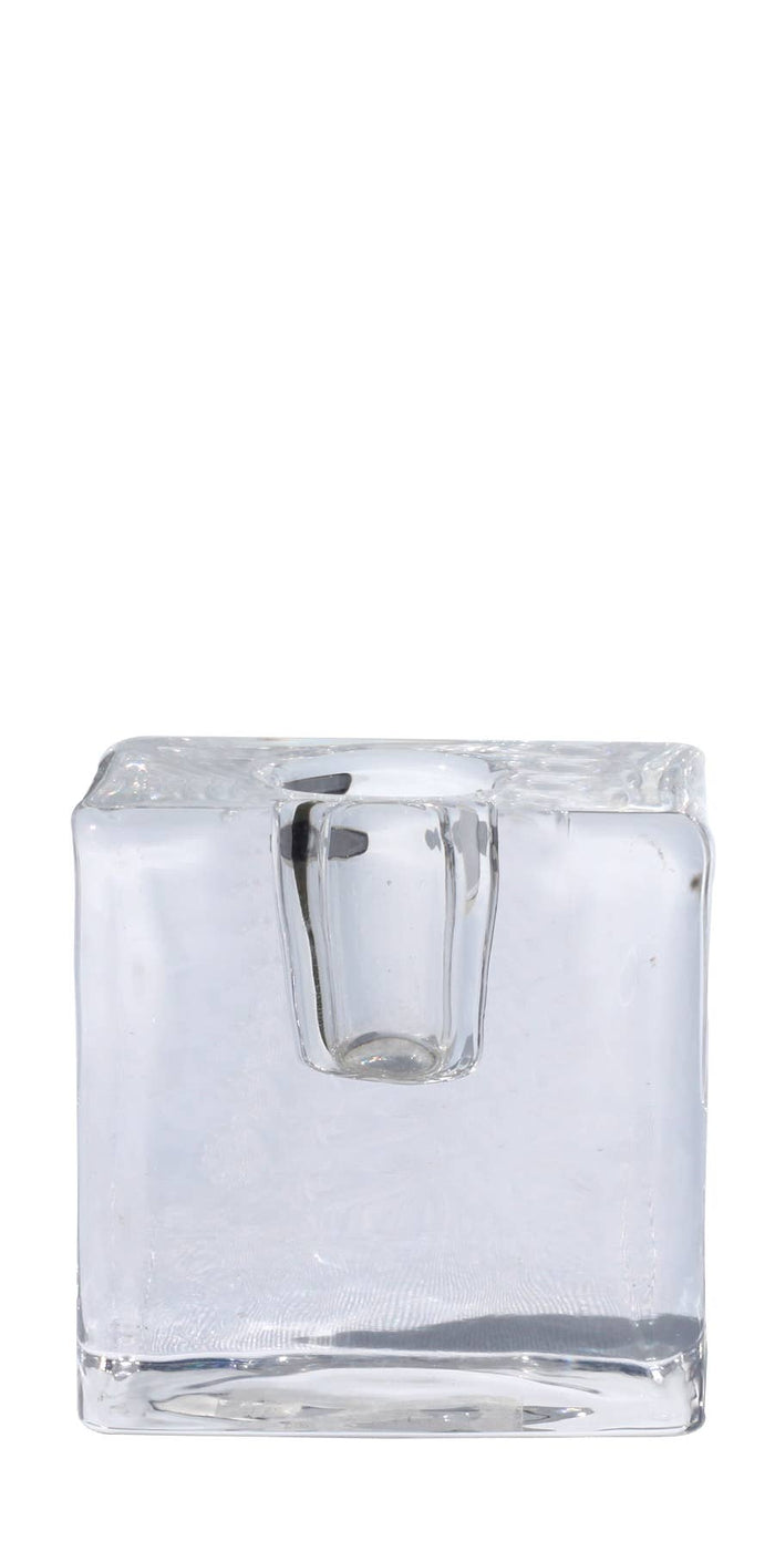 Mini Glass Candle Holders | Clear