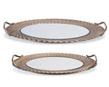 MIRROR TRAY METAL/GLASS