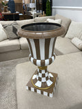 Mocha and White Planters Square