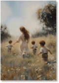 Mommy and Me, 3 Brunettes - Print