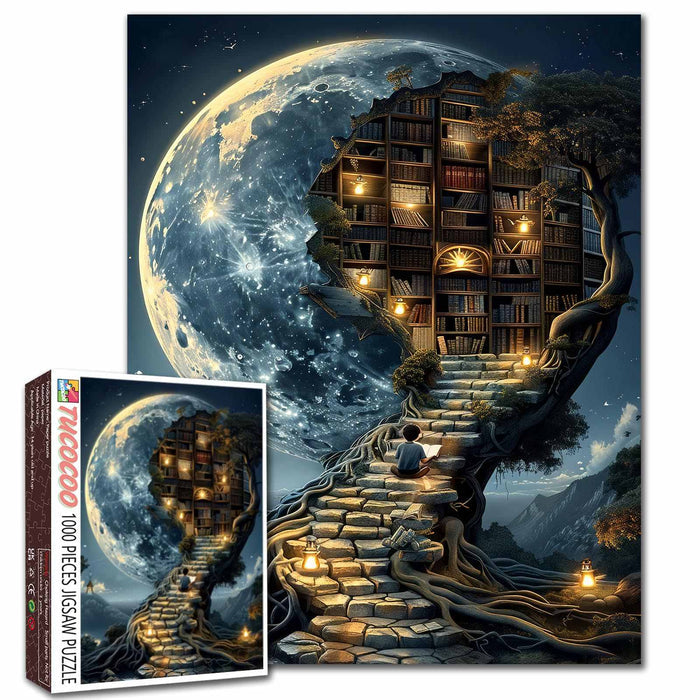 Moonlight Magic Library Jigsaw Puzzle